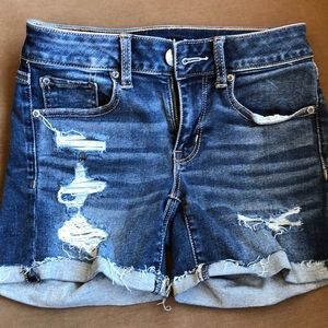 American Eagle Outfitters MIDI Jean Shorts Size 2